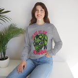 Alien Graphic Sweatshirt — "I Do Not Believe in Humans" Crewneck