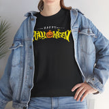 Happy Halloween Unisex Heavy Cotton Tee, Spooky Shirt, Fall Fashion, Pumpkin Tee, Halloween Costume, Gift for Halloween Lovers