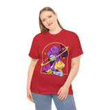 Cosmic Wizard Tee, Celestial Art Shirt, Unisex Heavy Cotton Tee, Astrology Gift, Space Design Apparel, Unique Graphic T-Shirt