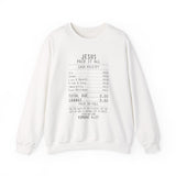 Christian 'Jesus Paid It All' Crewneck Sweatshirt — Receipt Design