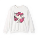 Crewneck Sweatshirt — "Love Over Violence" Dove Graphic