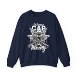 Crewneck Sweatshirt — “Extreme Cap Tuning” Engine Skull Graphic
