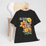 Floral Bloom Unisex Tee, Comfortable Cotton Shirt, Nature Lover's Gift, Casual Wear, Spring Fashion, Gifts for Gardeners