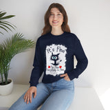 Funny 'It's Fine' Cat Sweatshirt — Cute Black Cat Graphic Crewneck