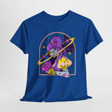 Cosmic Wizard Tee, Celestial Art Shirt, Unisex Heavy Cotton Tee, Astrology Gift, Space Design Apparel, Unique Graphic T-Shirt