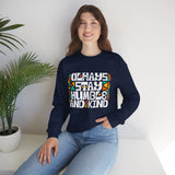 Crewneck Sweatshirt — "Always Stay Humble & Kind" Inspirational Graphic