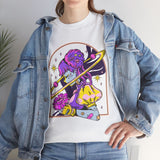 Cosmic Wizard Tee, Celestial Art Shirt, Unisex Heavy Cotton Tee, Astrology Gift, Space Design Apparel, Unique Graphic T-Shirt