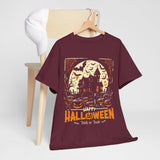 Halloween Unisex Heavy Cotton Tee, Spooky T-Shirt, Trick or Treat Shirt, Fall Fashion, Halloween Costume Top