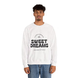 Sweet Dreams Sarcasm Sweatshirt, Cozy Unisex Crewneck, Gift for Humor Lovers, Casual Cool Outfit, Perfect for Sleepwear & Relaxation