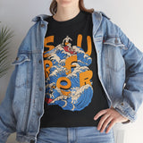 Surfer Wave Unisex Heavy Cotton Tee, Beach Vibes Shirt, Cool Gift for Surfers, Summer Style, Ocean Lover Tee, Fun Casual Wear