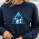 Ski Silhouette Crewneck Sweatshirt — Blue Mountain Snowboard Graphic