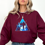 Ski Silhouette Crewneck Sweatshirt — Blue Mountain Snowboard Graphic
