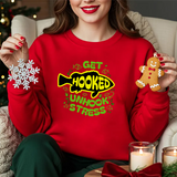 Get Hooked Unhook Stress Fishing Sweatshirt