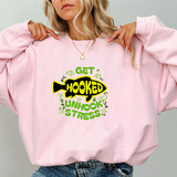 Get Hooked Unhook Stress Fishing Sweatshirt