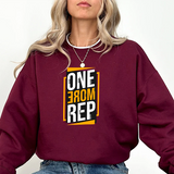 One More Rep Sweatshirt – Motivational Gym Crewneck
