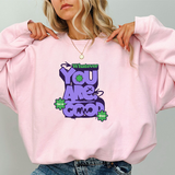 Crewneck Sweatshirt — "Whatever, You Are A Mood" Retro Graphic Crew