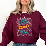 Me Over Them Crewneck Sweatshirt — Bold Retro Graphic Pullover