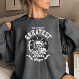Casino Player Sweatshirt — "The World's Greatest" Vintage Dice & Roulette Crewneck