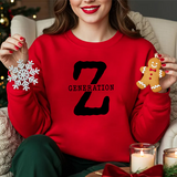 Generation Z Crewneck Sweatshirt - Minimal Retro 'Z' Graphic