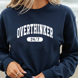 Sweatshirt — Overthinker 24/7 Graphic Crewneck