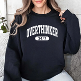 Sweatshirt — Overthinker 24/7 Graphic Crewneck