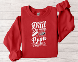 Crewneck Sweatshirt with Minimal Hand Illustration — Subtle Vintage Palm Graphic