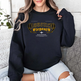 Crewneck Sweatshirt – 'Blessed & Elegant' Gothic Script Graphic