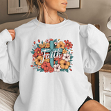 Faith Floral Crewneck Sweatshirt