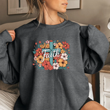 Faith Floral Crewneck Sweatshirt