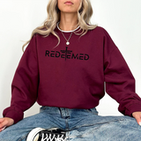 Redeemed Cross Crewneck Sweatshirt — Christian Faith Apparel