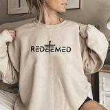 Redeemed Cross Crewneck Sweatshirt — Christian Faith Apparel