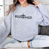 Redeemed Cross Crewneck Sweatshirt — Christian Faith Apparel
