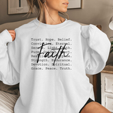Faith Script Sweatshirt β Inspirational Christian Crewneck