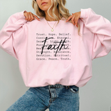 Faith Script Sweatshirt — Inspirational Christian Crewneck