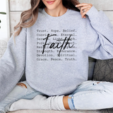 Faith Script Sweatshirt — Inspirational Christian Crewneck
