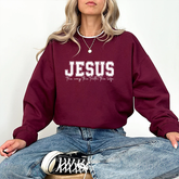 Jesus Crewneck Sweatshirt β "Jesus: The Way, The Truth, The Life" Christian Pullover