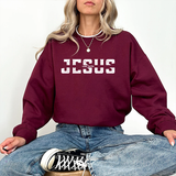 Jesus Crewneck Sweatshirt — Vintage Distressed Faith Pullover