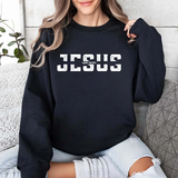 Jesus Crewneck Sweatshirt — Vintage Distressed Faith Pullover