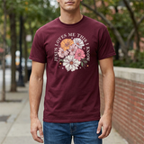 Jesus Loves Me This I Know Floral Tee