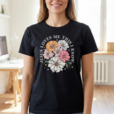 Jesus Loves Me This I Know Floral Tee