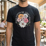 Jesus Loves Me This I Know Floral Tee