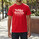 Make Heaven Crowded T-Shirt — Christian Faith Graphic Tee with Crosses