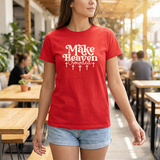 Make Heaven Crowded T-Shirt — Christian Faith Graphic Tee with Crosses