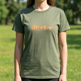 Amen Heart T‑Shirt — Faith Graphic Tee with Script "Amen" and Heart