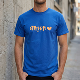 Amen Heart T‑Shirt — Faith Graphic Tee with Script "Amen" and Heart