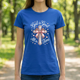 God Is Good All the Time T-Shirt β Pink Cross Christian Faith Tee