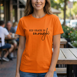 Christian Tee — "His Grace Is Enough" Inspirational Faith T‑Shirt