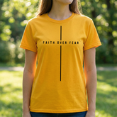 Faith Over Fear TβShirt β Minimal Christian Cross Tee