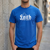 Faith Over Fear T‑Shirt — Bold Gothic Christian Tee