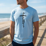 Faith Cross Vertical Script T-Shirt